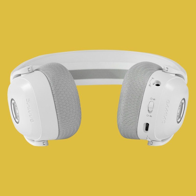 GAMIAC HS71 Zestaw słuchawkowy Przewodowa Opaska na głowę Gaming USB Type-C Biały