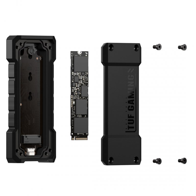 Obudowa na dysk zewnętrzny SSD Asus TUF Gaming A2 Czarny (OUTLET)