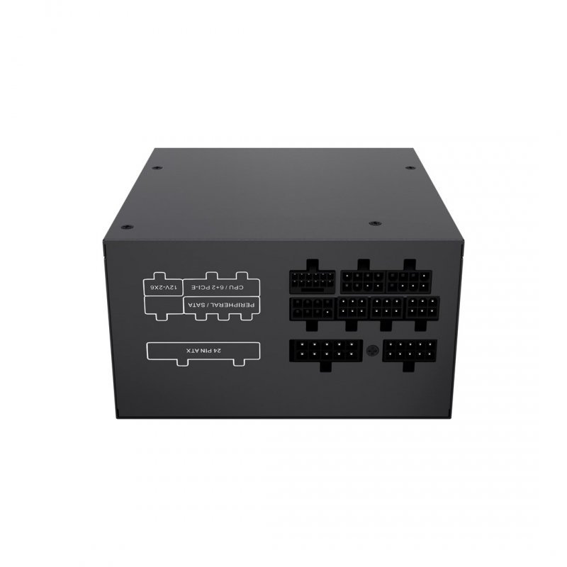 GEMBIRD ZASILACZ KOMPUTEROWY FORNAX POWER 750W 80+ GOLD ATX, 750W, AKTYWNE PFC, 12CM WENTYLATOR