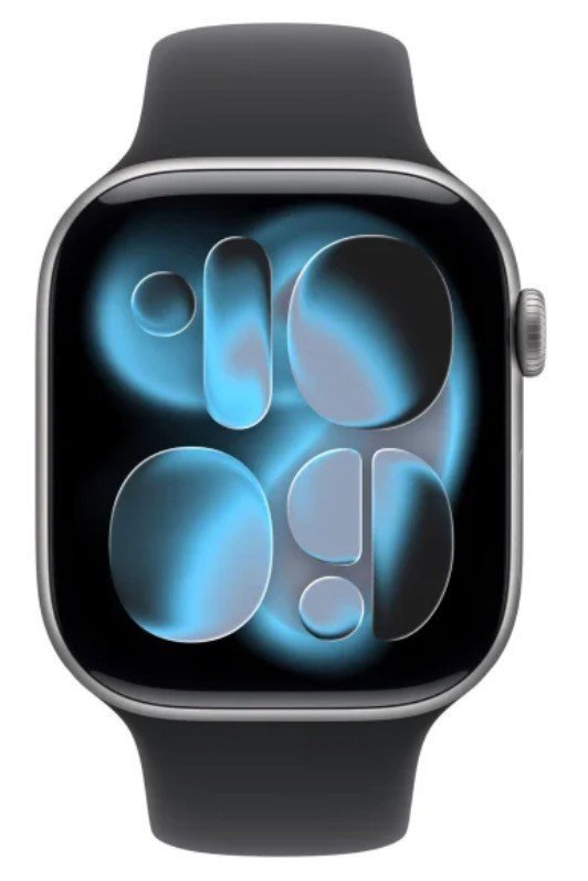 Apple Watch Series 11 GPS+Cellular koperta 46 mm z aluminium w kolorze gwiezdnej szarości, pasek sportowy w kolorze czarnym - ro