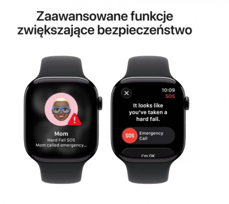Apple Watch Series 11 GPS + Cellular, koperta 46 mm z tytanu w kolorze naturalnym, pasek sportowy w kolorze górskiej szarości - 