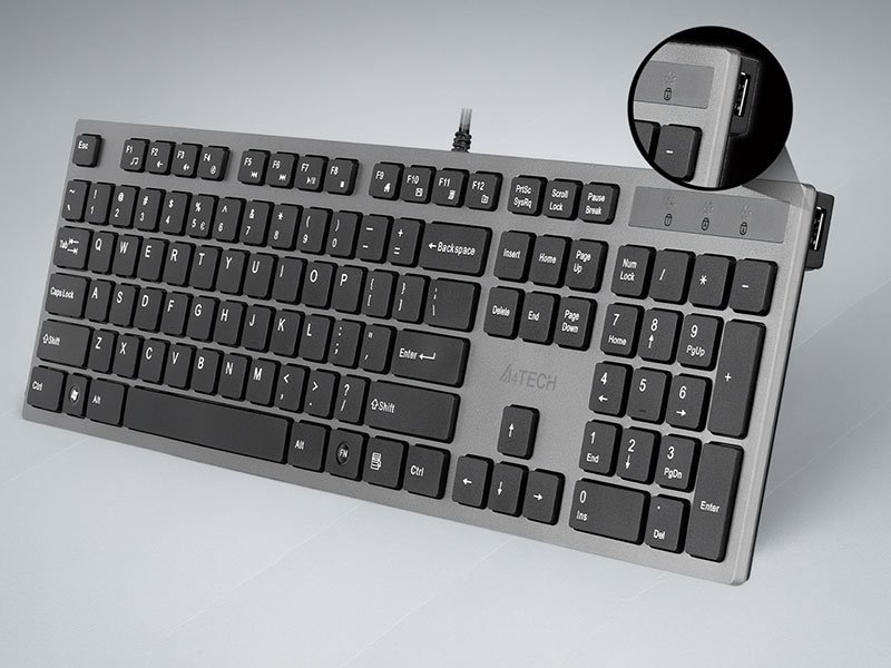 Klawiatura A4TECH KV-300H Grey USB