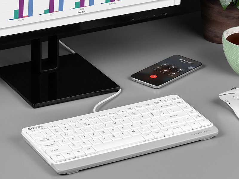 Klawiatura A4TECH  FSTYLER FK11 White