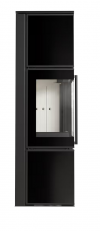 PIEC STALOWY KOZA TORA/M 8 kW czarny panel szklany