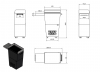 Grill na pellet FESTUM 628 czarny