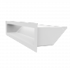 Kratka kominkowa LUFT biały 9x40