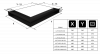 Kratka kominkowa LUFT narożny lewy kremowy 80x40x9