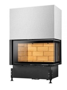 Wkład kominkowy Kobok Corner VD 900 prawa szyba