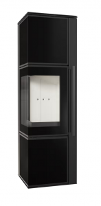PIEC STALOWY KOZA TORA/M 8 kW czarny panel szklany