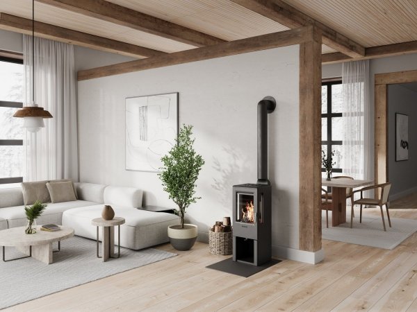 Piec wolnostojący Nobel 90 (drewno)