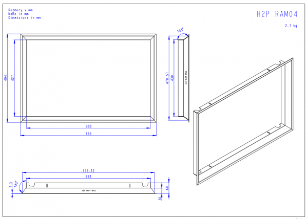 ROMOTOP Ramka H2P 4S