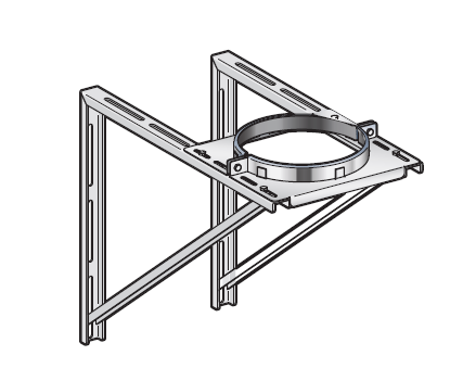 Wspornik ścienny INOX 20-40cm DUALINOX