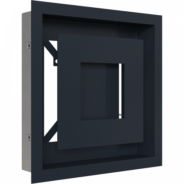 Kratka kominkowa WIND grafitowa 22x22