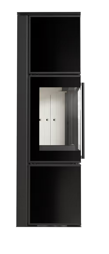 PIEC STALOWY KOZA TORA/M 8 kW czarny panel szklany