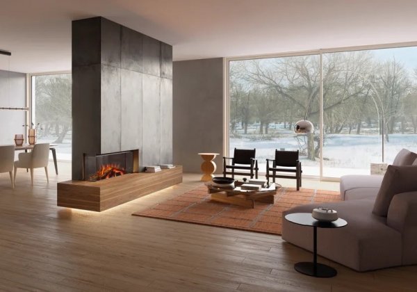 Kominek elektryczny LUMEN 1200 narożny