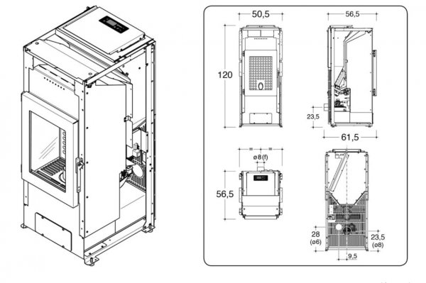 Piec na pellet Bolla MP 14 kW