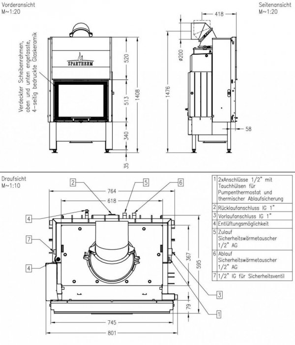 SPARTHERM Varia 1Vh H2O XL