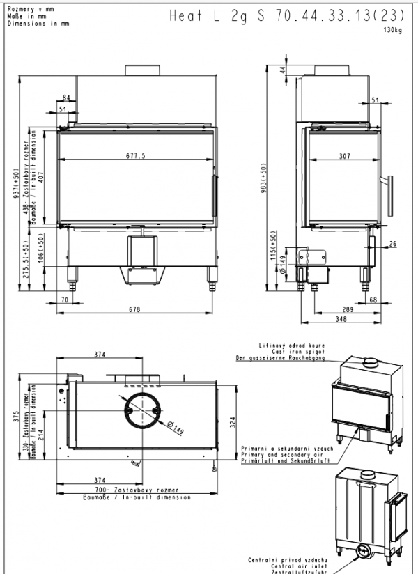 ROMOTOP HEAT R/L 2G S 70.44.33.23 - szyba łączona