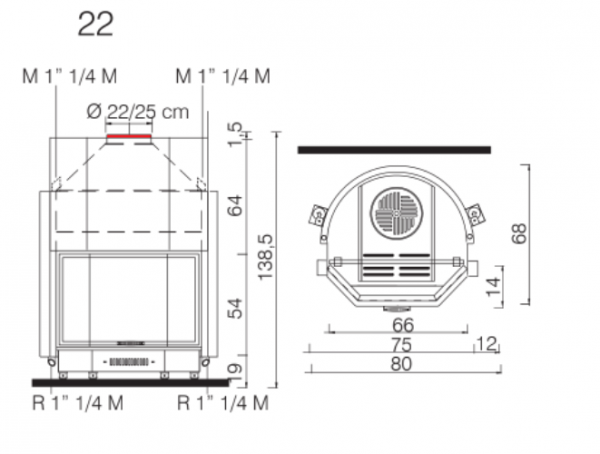 Edilkamin Acquatondo 22 Prismatico 