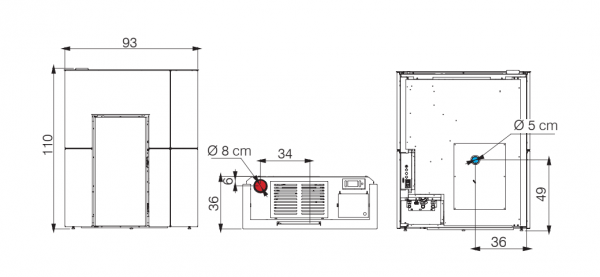 Piec na pellet Edilkamin BLADE H 15 EVO szkło