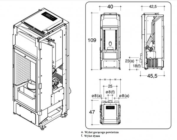 Piec na pellet Bolla NXS EVO 10 kW z DGP