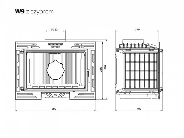 KAWMET Wkład kominkowy W9 ECO