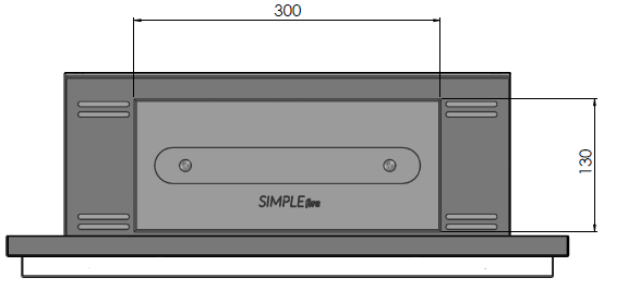 SIMPLE FIRE FRAME 550 INOX