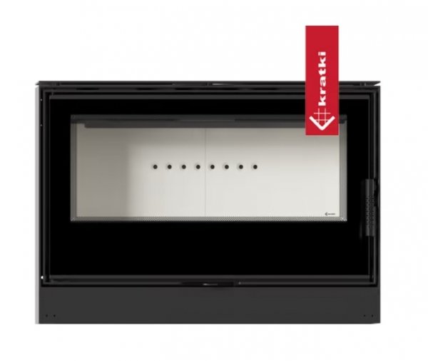 Piec stalowy KARI 95 fi 180 14 kW kominek w zabudowie