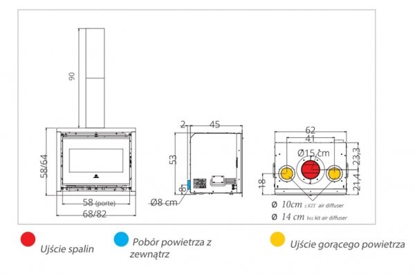 Wkład kominkowy Edilkamin FIREBOX EVO 60