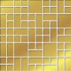 CERAMIKA BIANCA arabescato gold glass mosaic 250x250 mm Opak. 10 g1 szt