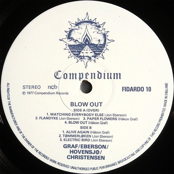 Håkon Graf / Sveinung Hovensjø / Jon Eberson / Jon Christensen - Blow Out (LP)