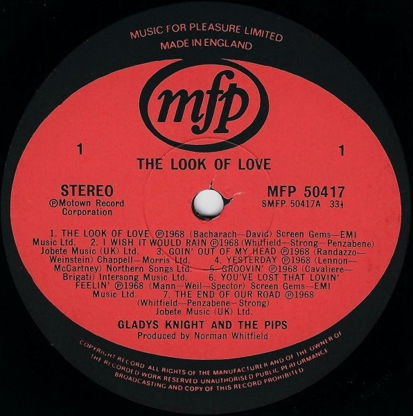 Gladys Knight And The Pips - The Look Of Love (LP)