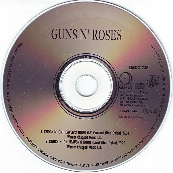 Guns N' Roses - Knockin' On Heaven's Door (Maxi-CD)