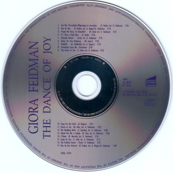 Giora Feidman - The Dance Of Joy (CD)