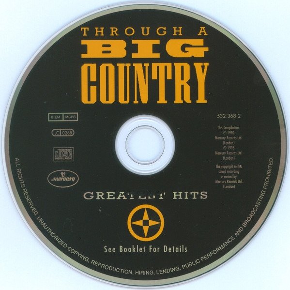 Big Country - Through A Big Country - Greatest Hits (CD)