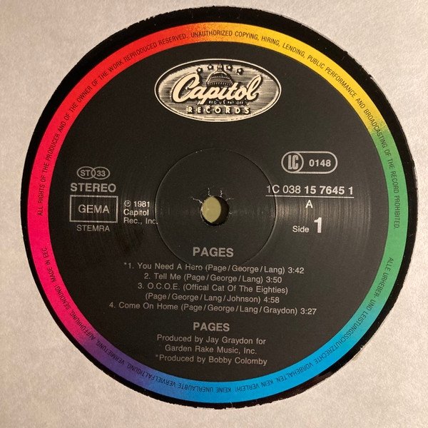 Pages - Pages (LP)