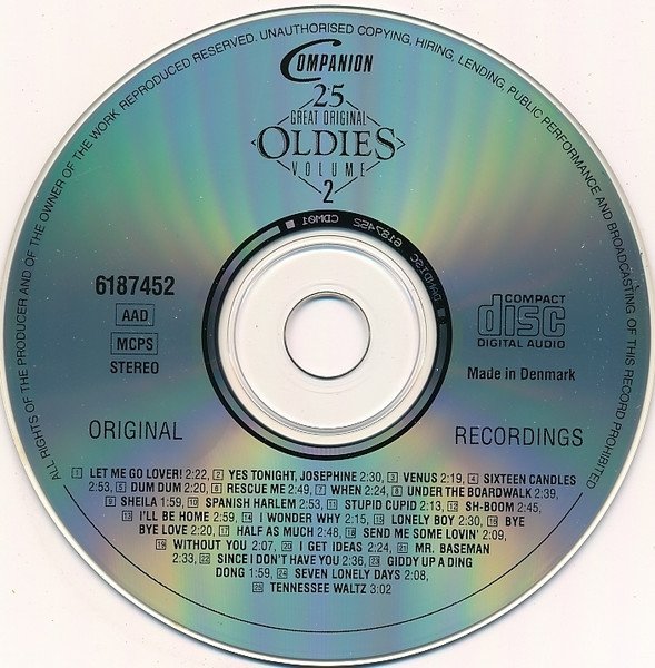 25 Great Original Oldies Volume 2 (CD)