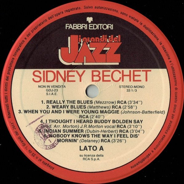 Sidney Bechet - Sidney Bechet (LP)