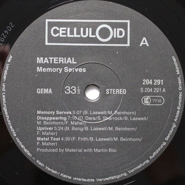 Material - Memory Serves (LP)