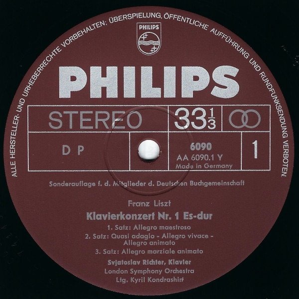 Sviatoslav Richter - Franz Liszt, London Symphony Orchestra, Kyril Kondrachin - Klavierkonzert Nr. 1 Es-Dur / Klavierkonzert Nr. 2 A-Dur (LP)