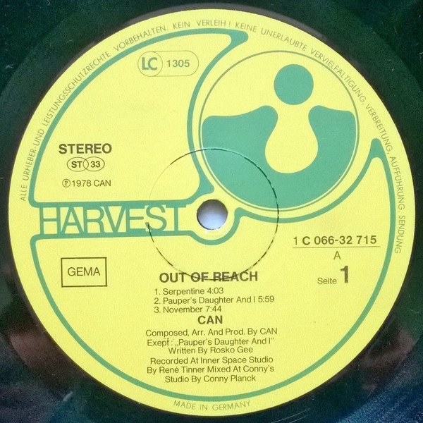 Can - Out Of Reach (LP)