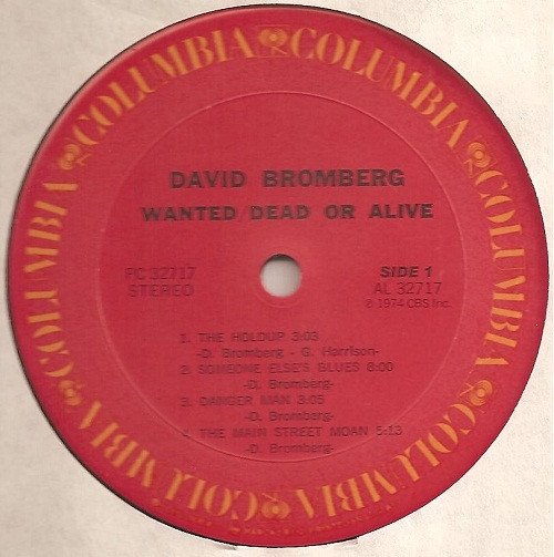 David Bromberg - Wanted Dead Or Alive (LP)