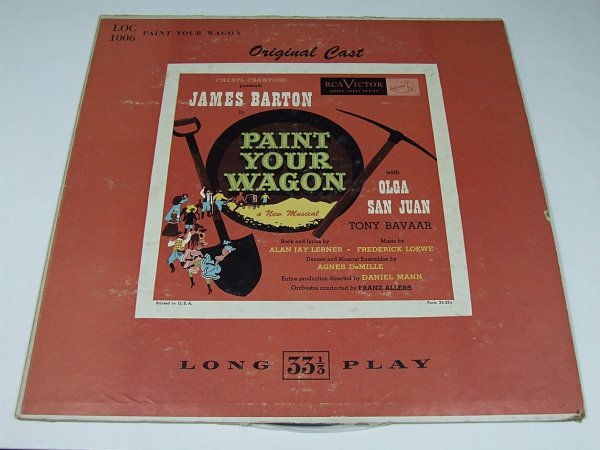 Lerner-Loewe - Paint Your Wagon (From The Musical Production Paint Your Wagon) (LP)