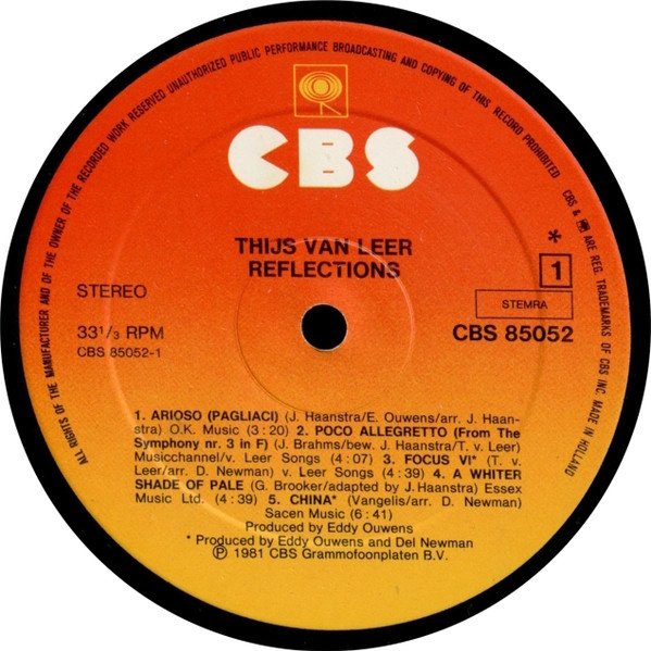 Thijs van Leer - Reflections (LP)