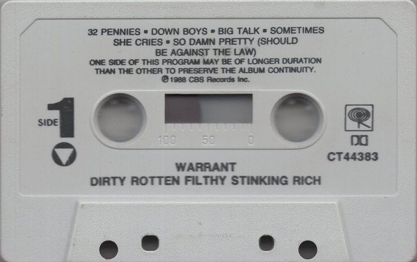 Warrant - Dirty Rotten Filthy Stinking Rich (MC)