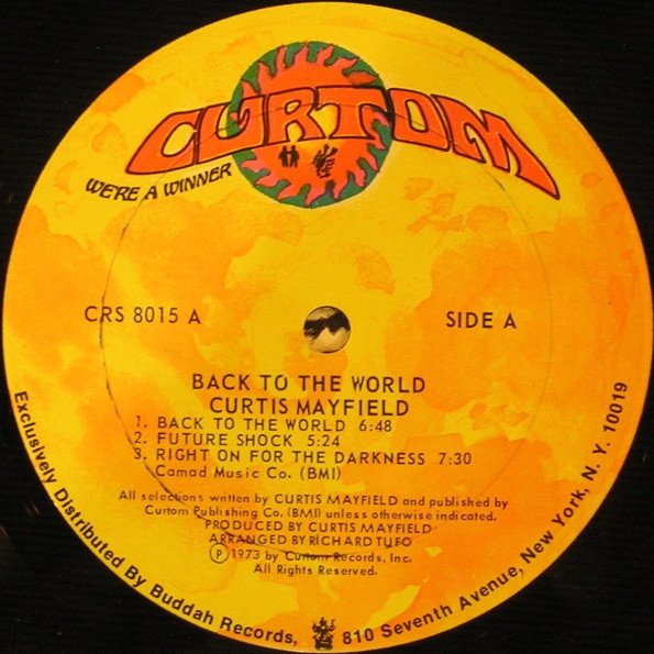 Curtis Mayfield - Back To The World (LP)