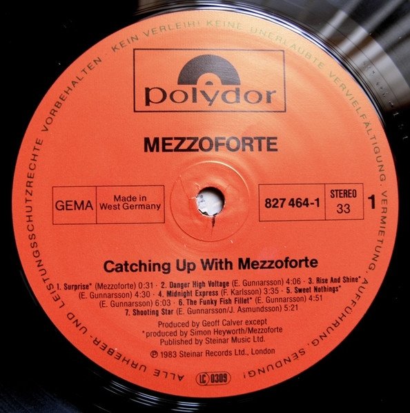 Mezzoforte - Catching Up With Mezzoforte (LP)