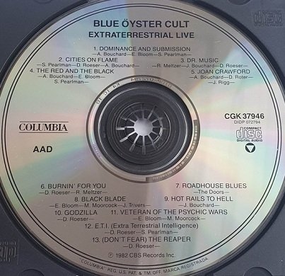 Blue Öyster Cult - Extraterrestrial Live (CD)