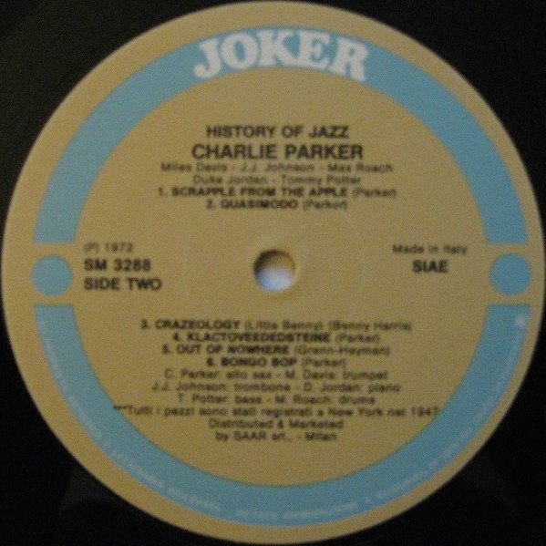 Charlie Parker - Charlie Parker (LP)