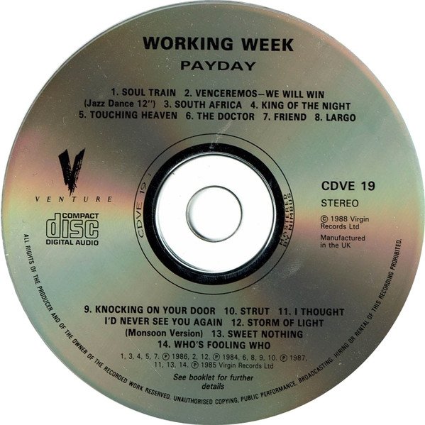 Working Week - Payday (CD)